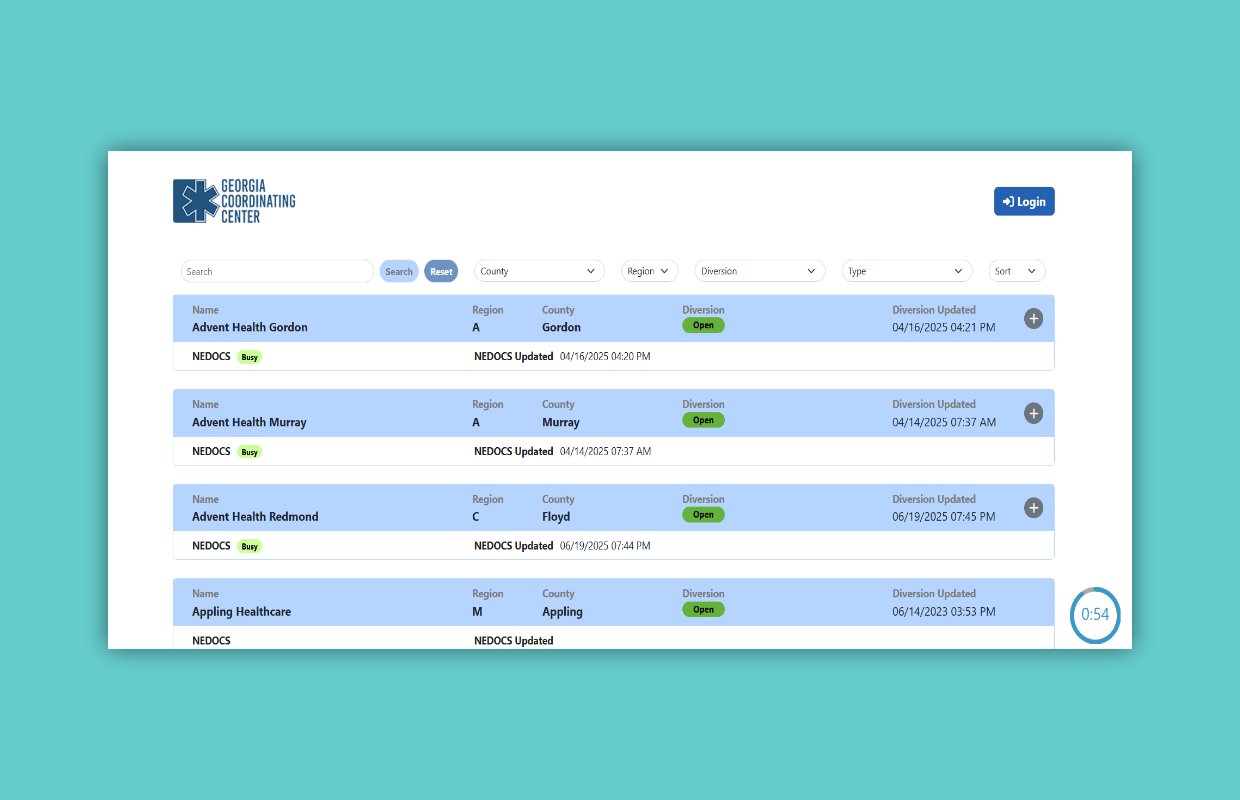 Georgia Coordnating Center Site